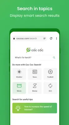 Cốc Cốc Beta android App screenshot 3